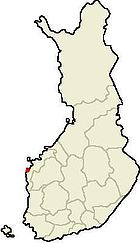 Localisation de Korsnäs en Finlande