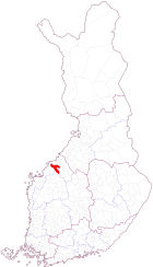 Localisation de Kronoby en Finlande