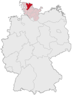 Localisation de l'arrondissement en Allemagne