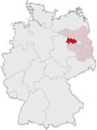 Localisation de l'arrondissement en Allemagne