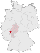 Localisation de l'arrondissement en Allemagne