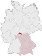 Localisation de l'arrondissement en Allemagne