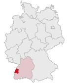 Localisation de l'Ortenau en Allemagne