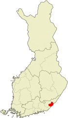 Localisation de Lappeenranta en Finlande