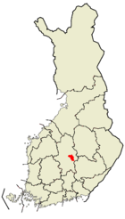 Localisation de Laukaa en Finlande