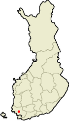Localisation d'Aura en Finlande