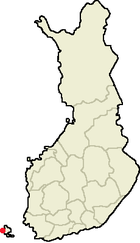 Localisation d'Eckerö en Finlande