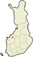 Localisation d'Evijärvi en Finlande