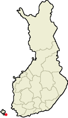 Localisation de Föglö en Finlande