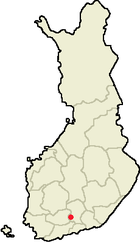Localisation de Hämeenkoski en Finlande