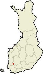 Localisation de Huittinen en Finlande