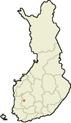 Localisation d'Ikaalinen en Finlande
