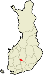 Localisation de Jämsä en Finlande