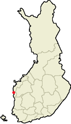 Localisation de Kaskinen en Finlande