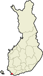 Localisation de Kimito en Finlande