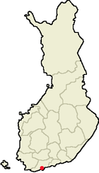 Localisation de Kirkkonummi en Finlande