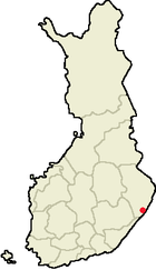 Localisation de Kitee en Finlande
