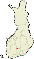 Localisation de Kuhmoinen en Finlande