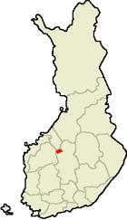 Localisation de Kyyjärvi en Finlande