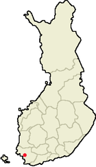 Localisation de Lieto en Finlande