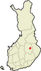 Localisation de Nilsiä en Finlande