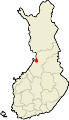 Localisation d'Oulunsalo en Finlande