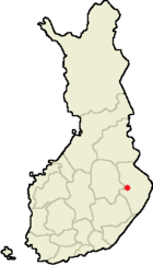 Localisation d'Outokumpu en Finlande