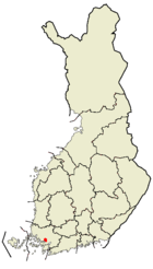 Localisation de Paimio en Finlande