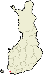 Localisation de Pargas en Finlande