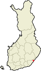 Localisation de Rautjärvi en Finlande