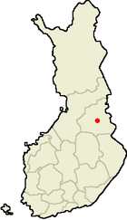 Localisation de Ristijärvi en Finlande