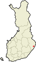 Localisation de Tohmajärvi en Finlande