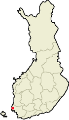 Localisation d'Uusikaupunki en Finlande