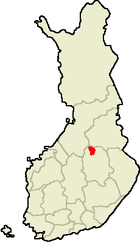 Localisation de Vieremä en Finlande