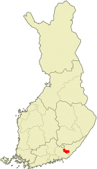 Localisation de Luumäki en Finlande