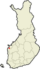 Localisation de Malax en Finlande