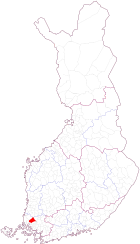 Localisation de Mynämäki en Finlande