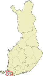 Localisation de Nagu en Finlande