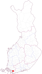 Localisation de Perniö en Finlande