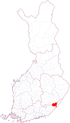 Localisation de Ruokolahti en Finlande
