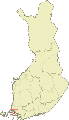 Localisation de Rymättylä en Finlande