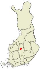 Localisation de Saarijärvi en Finlande