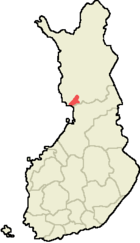 Localisation de Simo en Finlande