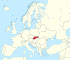 Localisation de la Slovaquie en Europe