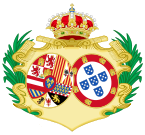 Coat of Arms of Barbara of Portugal, Queen Consort of Spain.svg