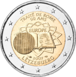 2 € Luxembourg 2007 - Traité de Rome