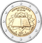 2 € Pays-Bas 2007 - Traité de Rome