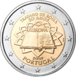 2 € Portugal 2007 - Traité de Rome