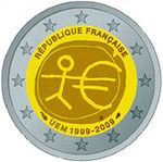 2 € France 2009 - Union économique et monétaire