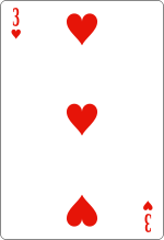 Trois de cœur